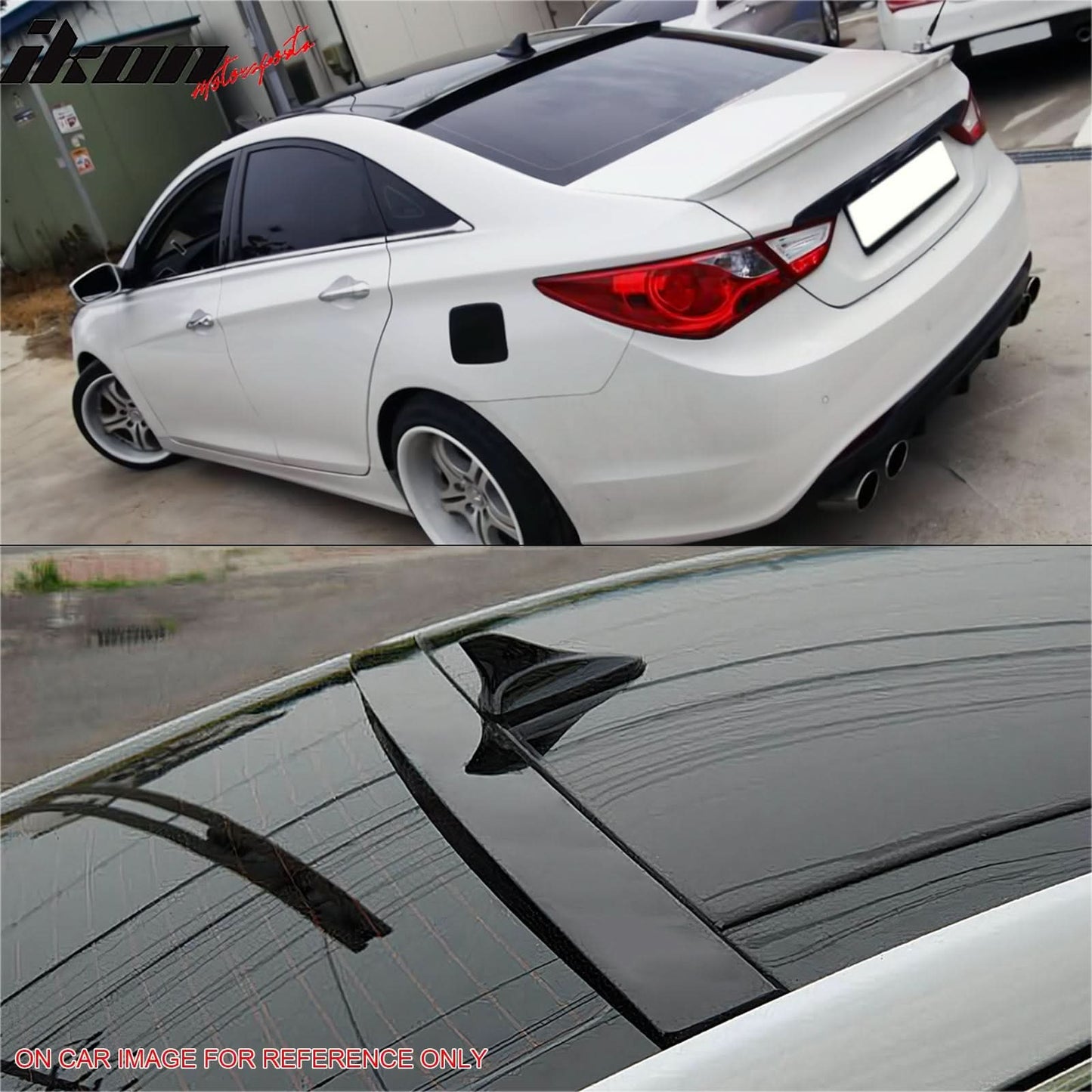 2011-2014 Hyundai YF Sonata 4Dr OE Style Unpainted Roof Spoiler ABS