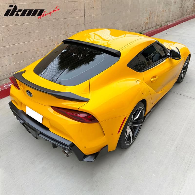 2020-2025 Toyota GR Supra MK5 V2 Painted Black #202 Roof Spoiler ABS