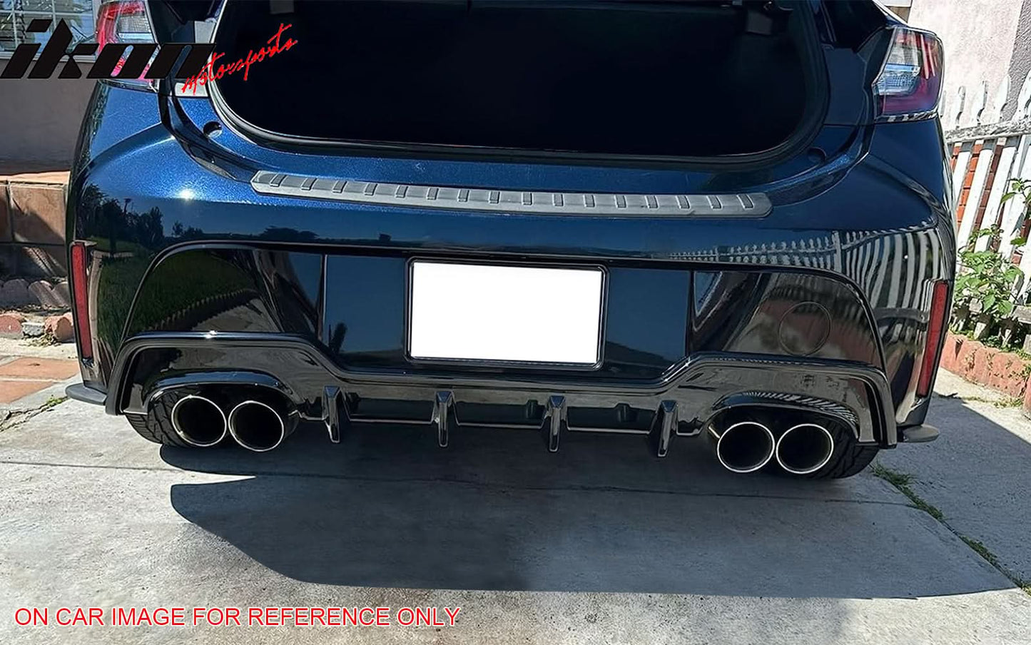 2019-2022 Toyota Corolla 5DR Rear Lip Diffuser Aprons Muffler Tip ABS