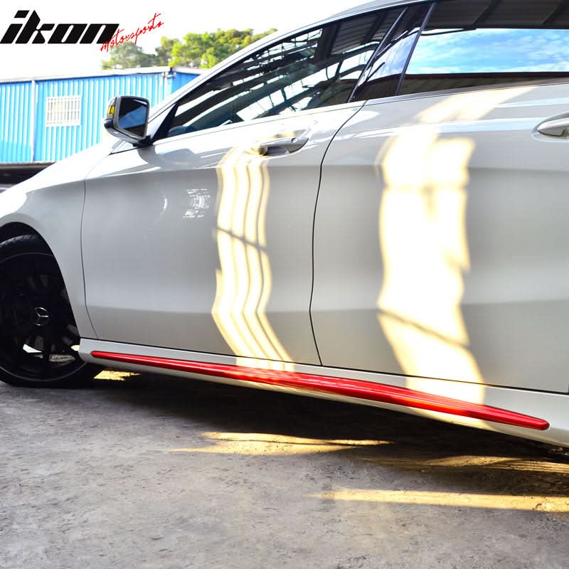 2014-2018 Mercedes-Benz CLA-Class W117 C117 Painted Red Side Skirts PP