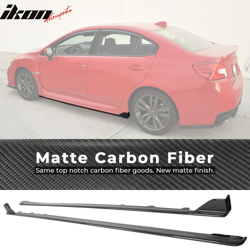 2015-2021 WRX STI Sedan Carbon Fiber CF Side Skirts Extension