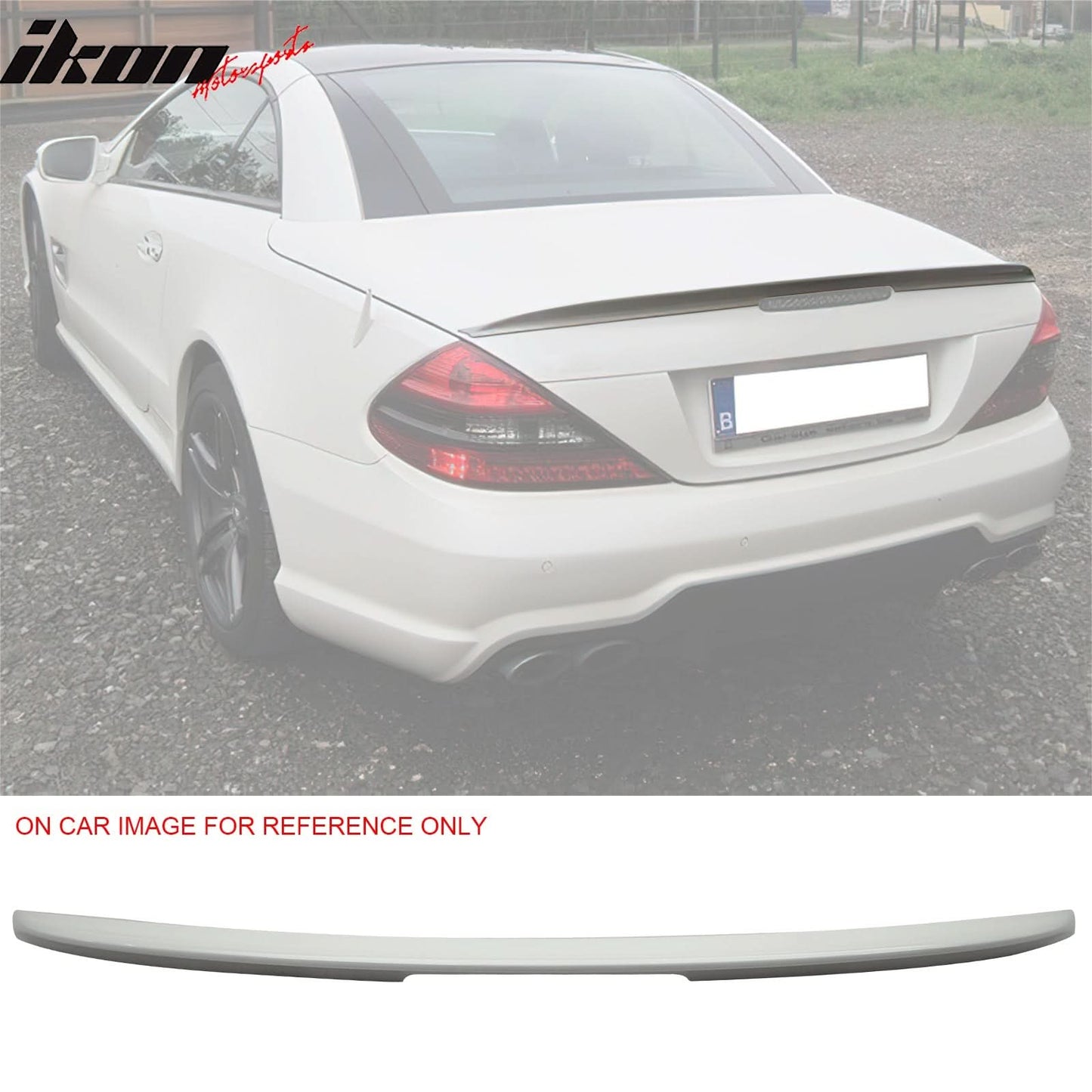 2003-2011 Mercedes Benz SL-Class R230 Rear Trunk Spoiler ABS