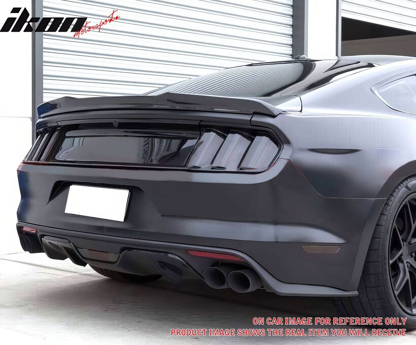 2015-2023 Ford Mustang Coupe Trunk Spoiler V Style Carbon Fiber Wing