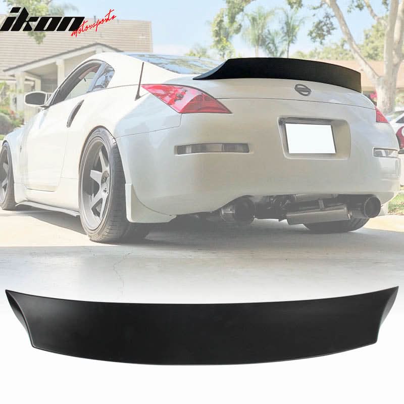 2003-2009 Nissan 350Z Z33 V Style Rear Trunk Spoiler Wing Tail Lip ABS