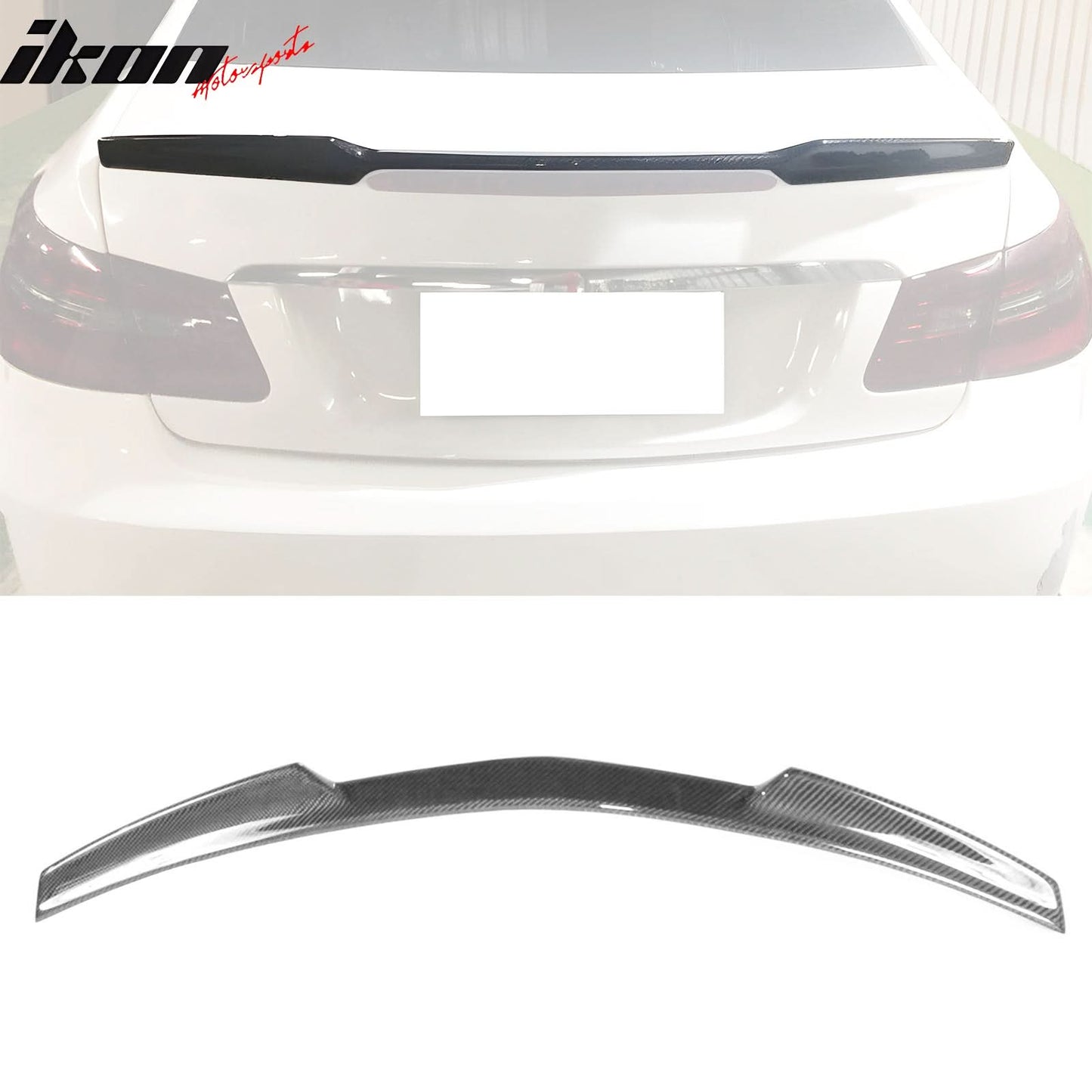 2010-2017 Benz C207 E-Class Trunk Spoiler V Style Carbon Fiber Wing