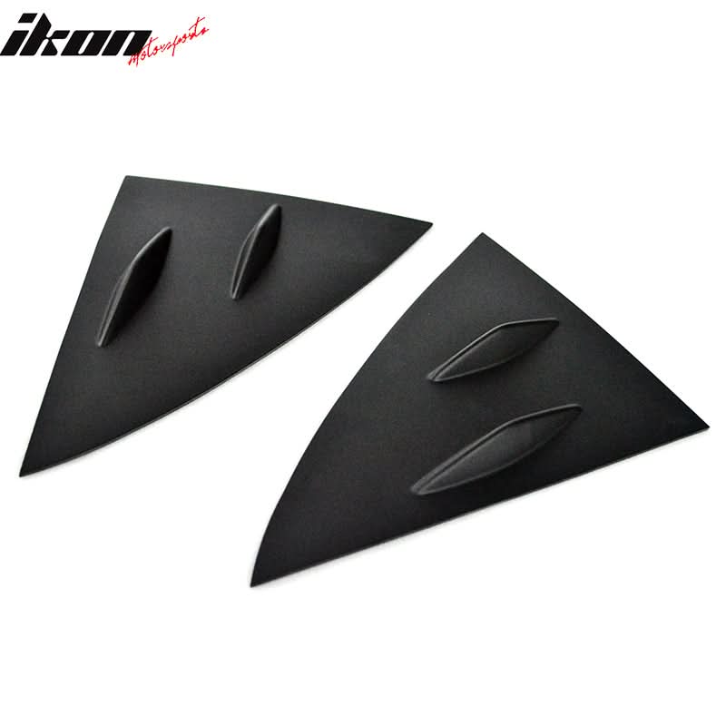 2014-2019 Benz W117 C117 CLS-Class 4Dr Matte Black Side Window Louvers