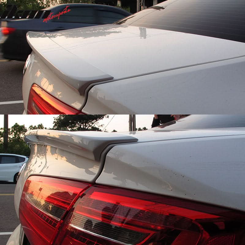2012-2014 Audi A6 Sedan DTO Style Unpainted Rear Trunk Spoiler Lip ABS