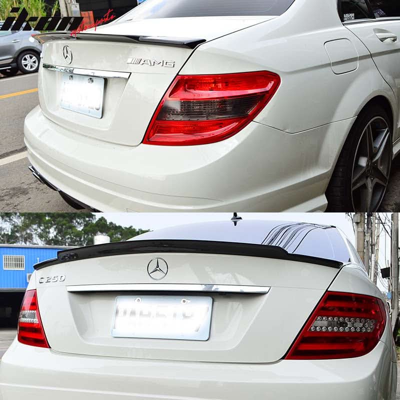 2008-2014 Mercedes Benz C-Class W204 V Style Trunk Spoiler - ABS