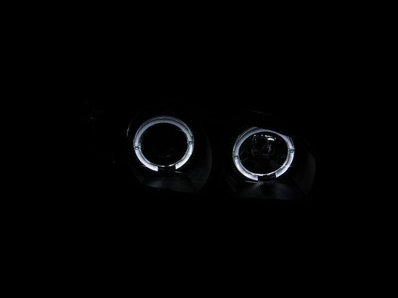 ANZO 2000-2004 Infiniti I30 Projector Headlights w/ Halo Black