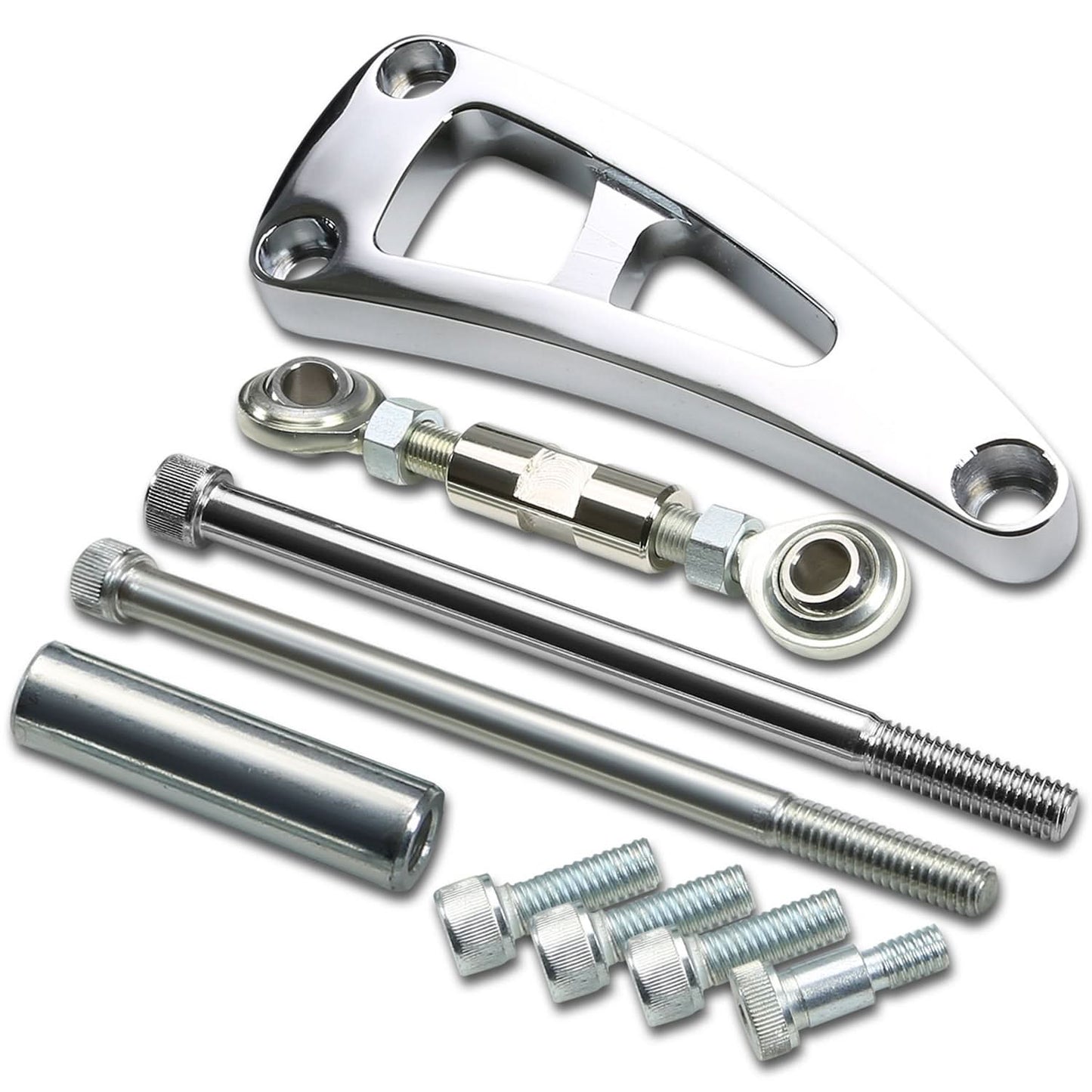73-98 Chevrolet BBC Long Water Pump Alternator Bracket Set - Aluminum