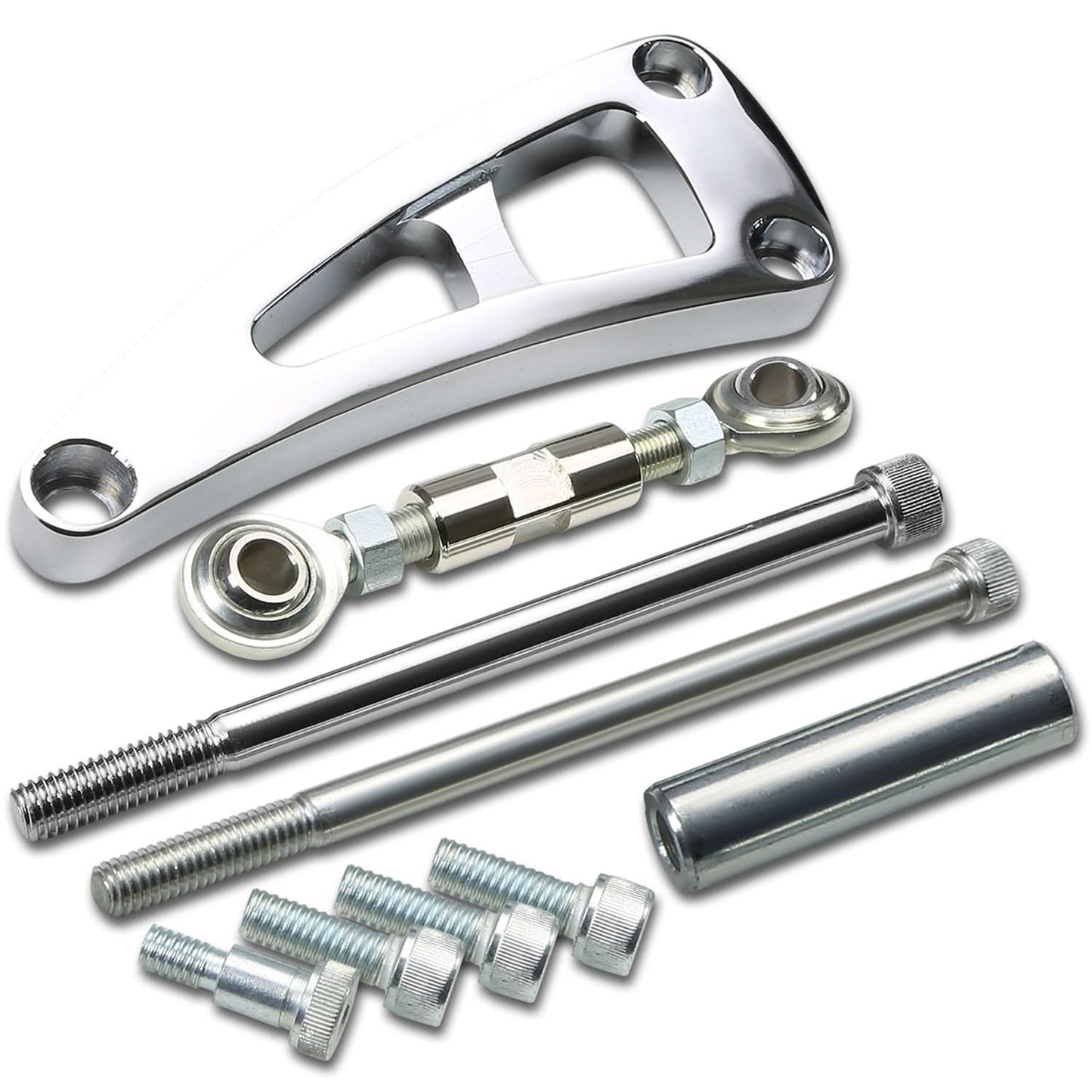 73-98 Chevrolet BBC Long Water Pump Alternator Bracket Set - Aluminum