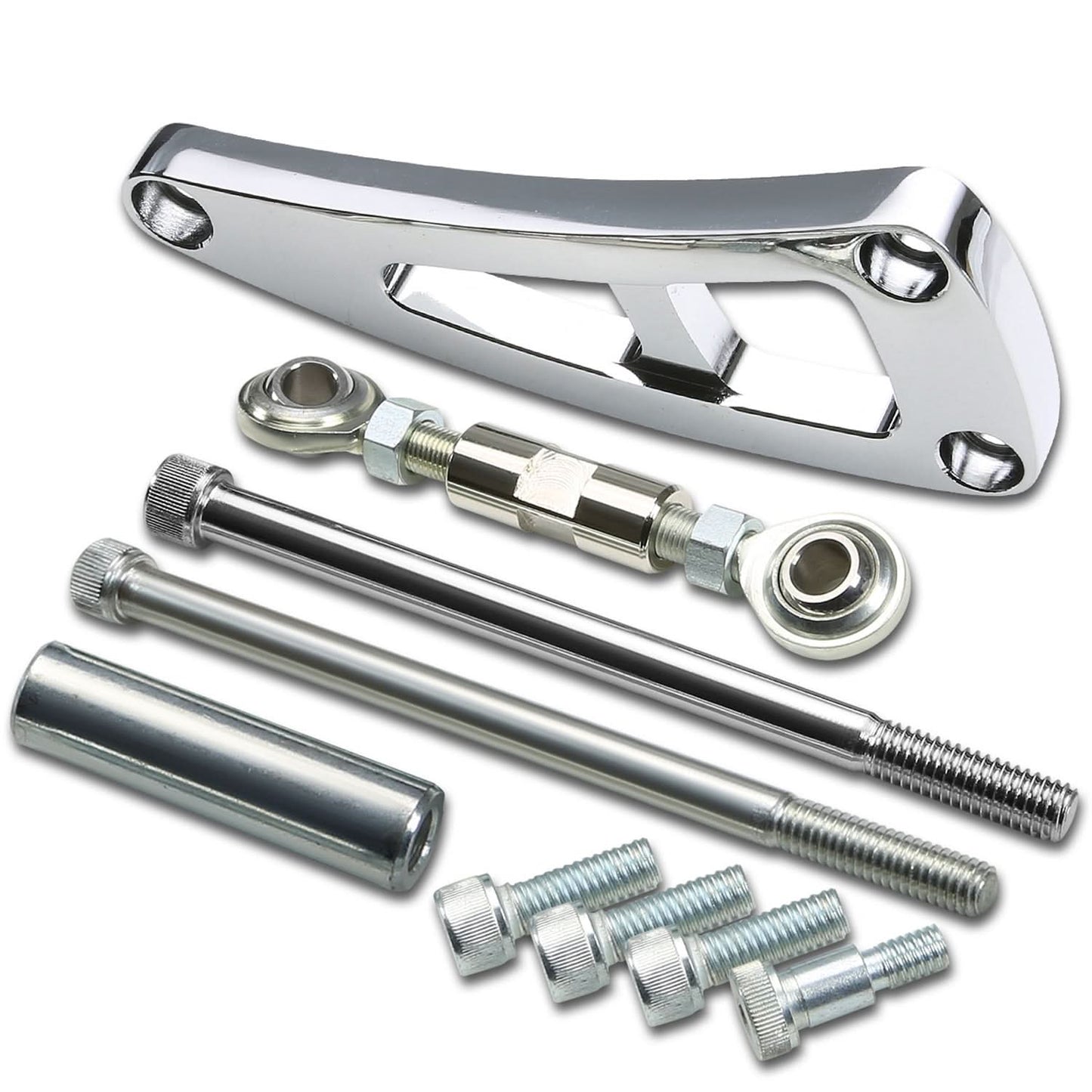 73-98 Chevrolet BBC Long Water Pump Alternator Bracket Set - Aluminum