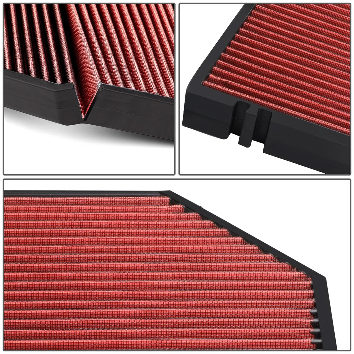 08-17 Porsche Macan Engine Air Filter - Red