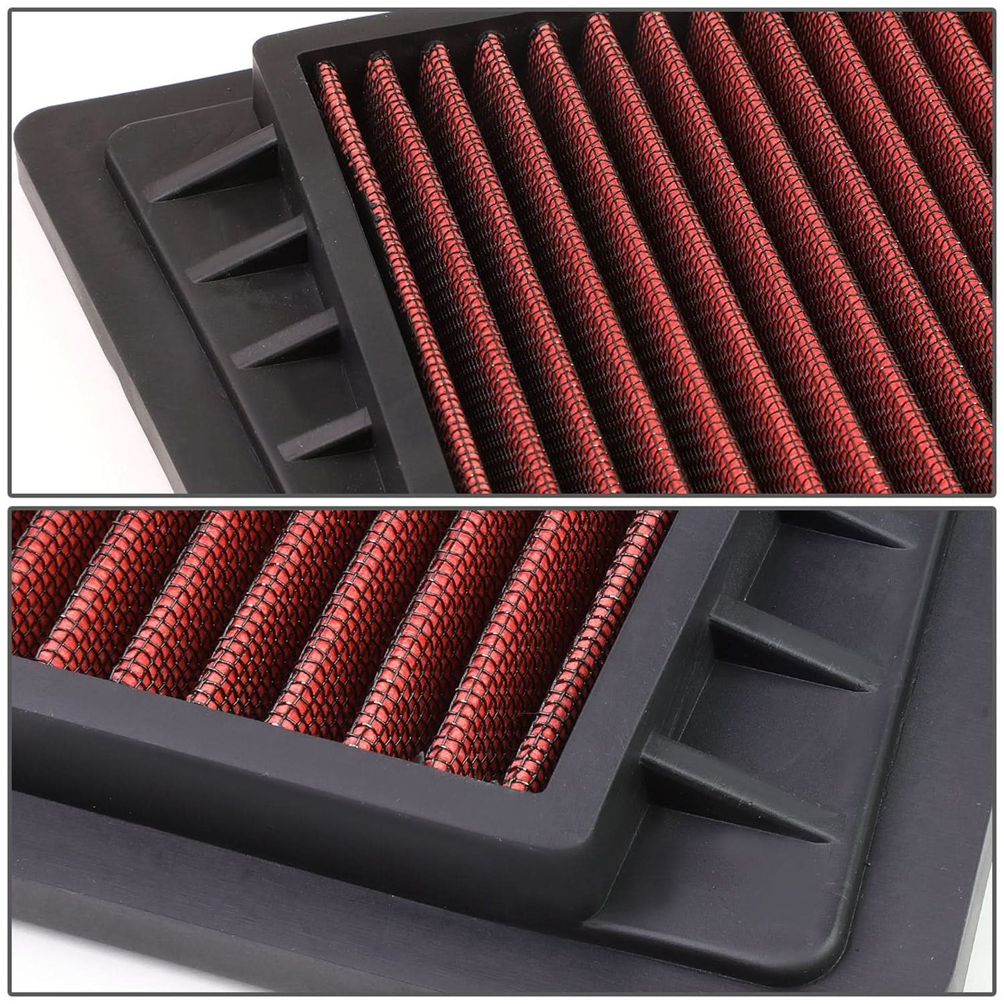 02-06 Jeep Liberty/Wrangler 2.4L High-Flow Engine Air Filter - Red
