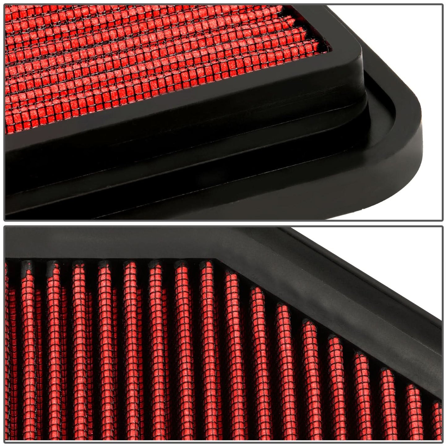 07-17 Jeep Wrangler Engine Air Filter Red