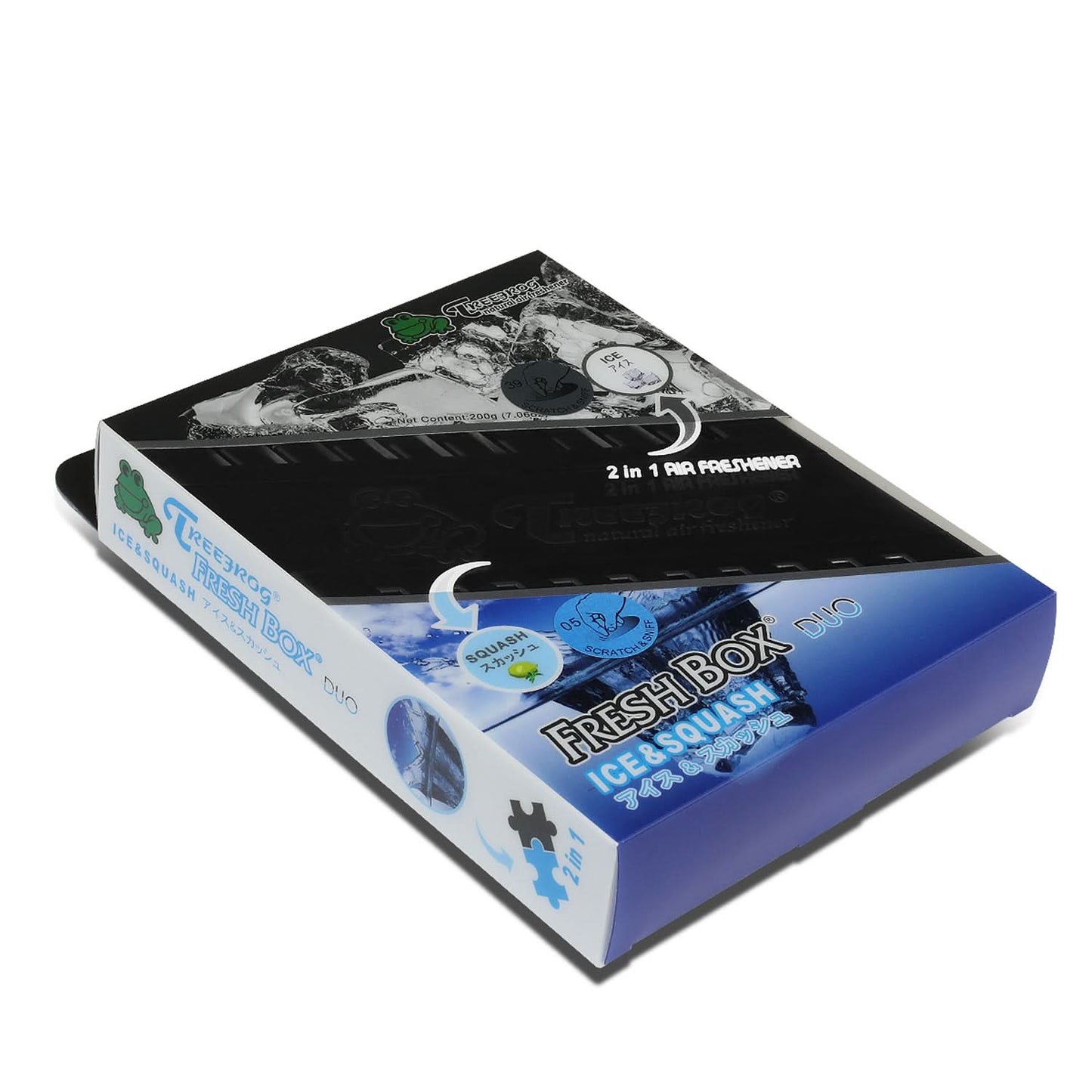 Tree Frog 2-in-1 Fresh Box Duo Air Freshener - 200G Gel Lemon Squash