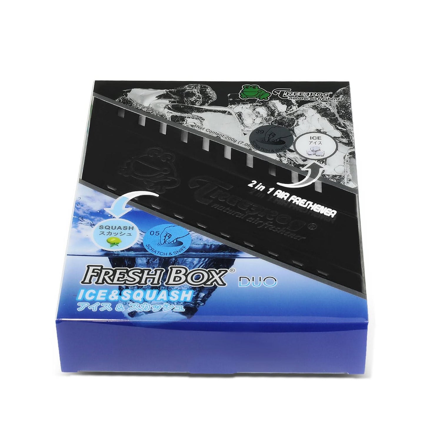 Tree Frog 2-in-1 Fresh Box Duo Air Freshener - 200G Gel Lemon Squash