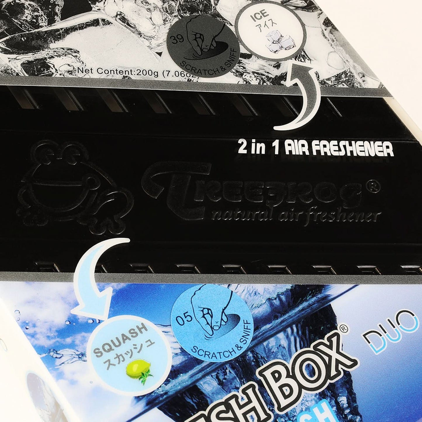 Tree Frog 2-in-1 Fresh Box Duo Air Freshener - 200G Gel Lemon Squash