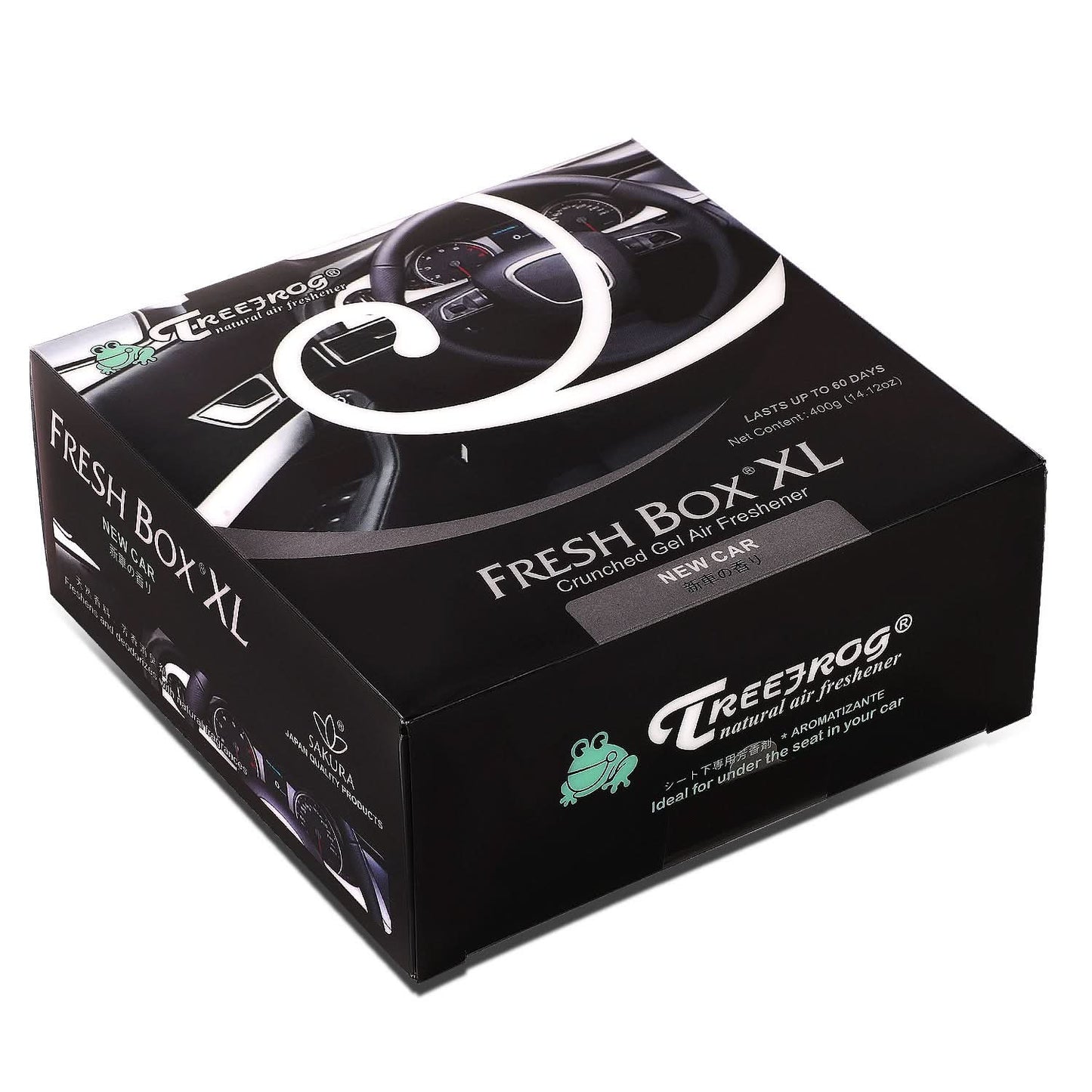 Tree Frog Fresh Box XL Air Freshener 400g New Car Scent