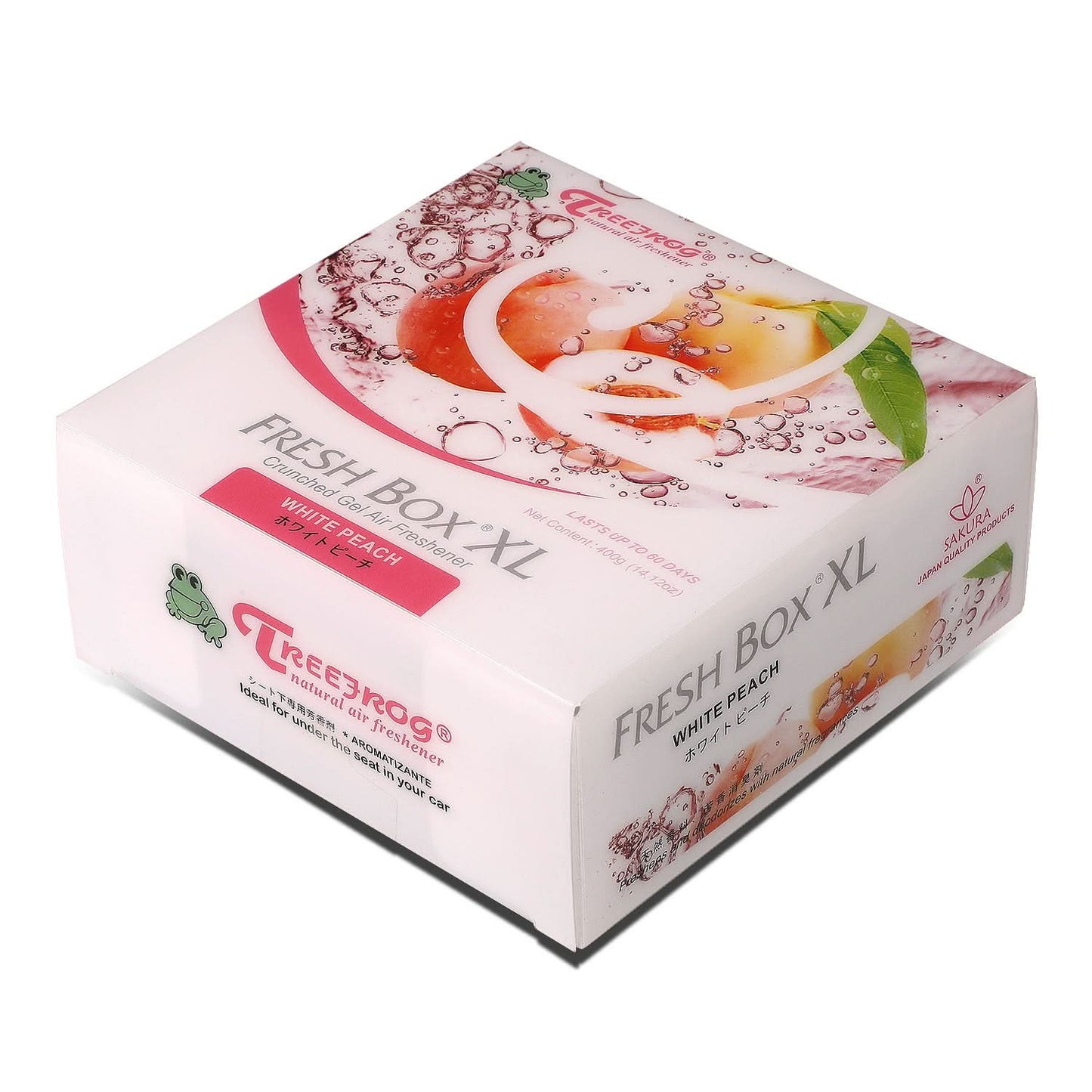 Tree Frog Fresh Box XL Air Freshener - White Peach 400G