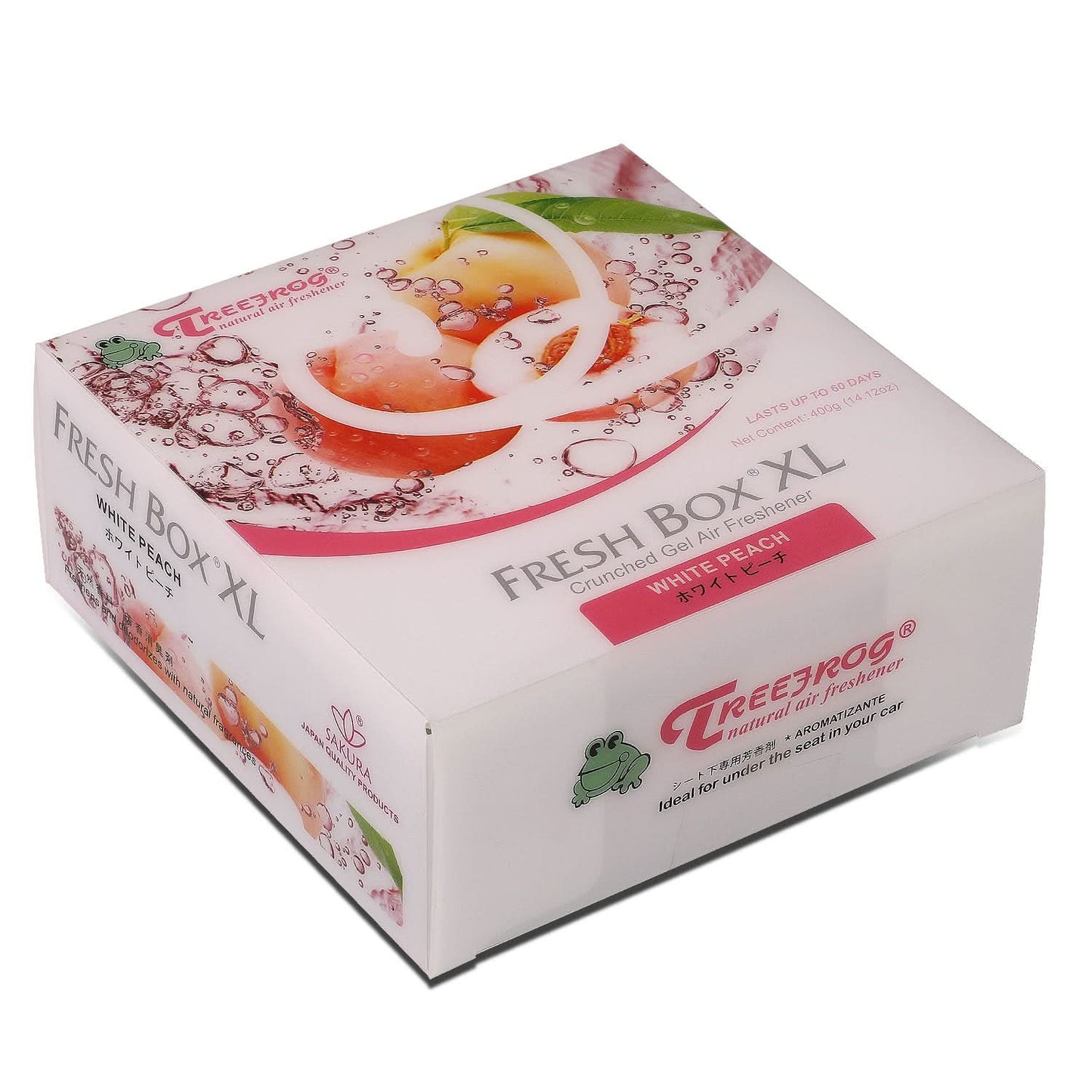 Tree Frog Fresh Box XL Air Freshener - White Peach 400G