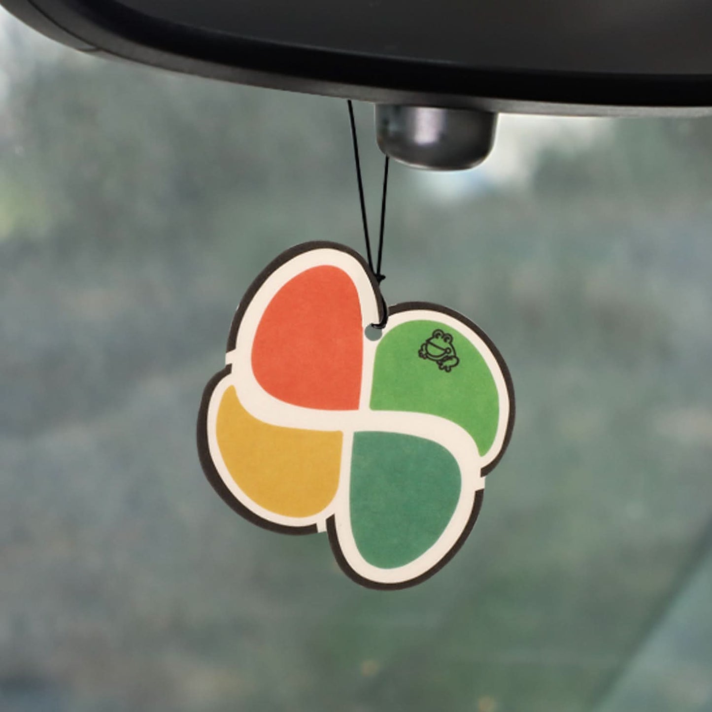 Tree Frog Lucky Leaf Koreisha New Car Air Freshener 72mm x 78mm