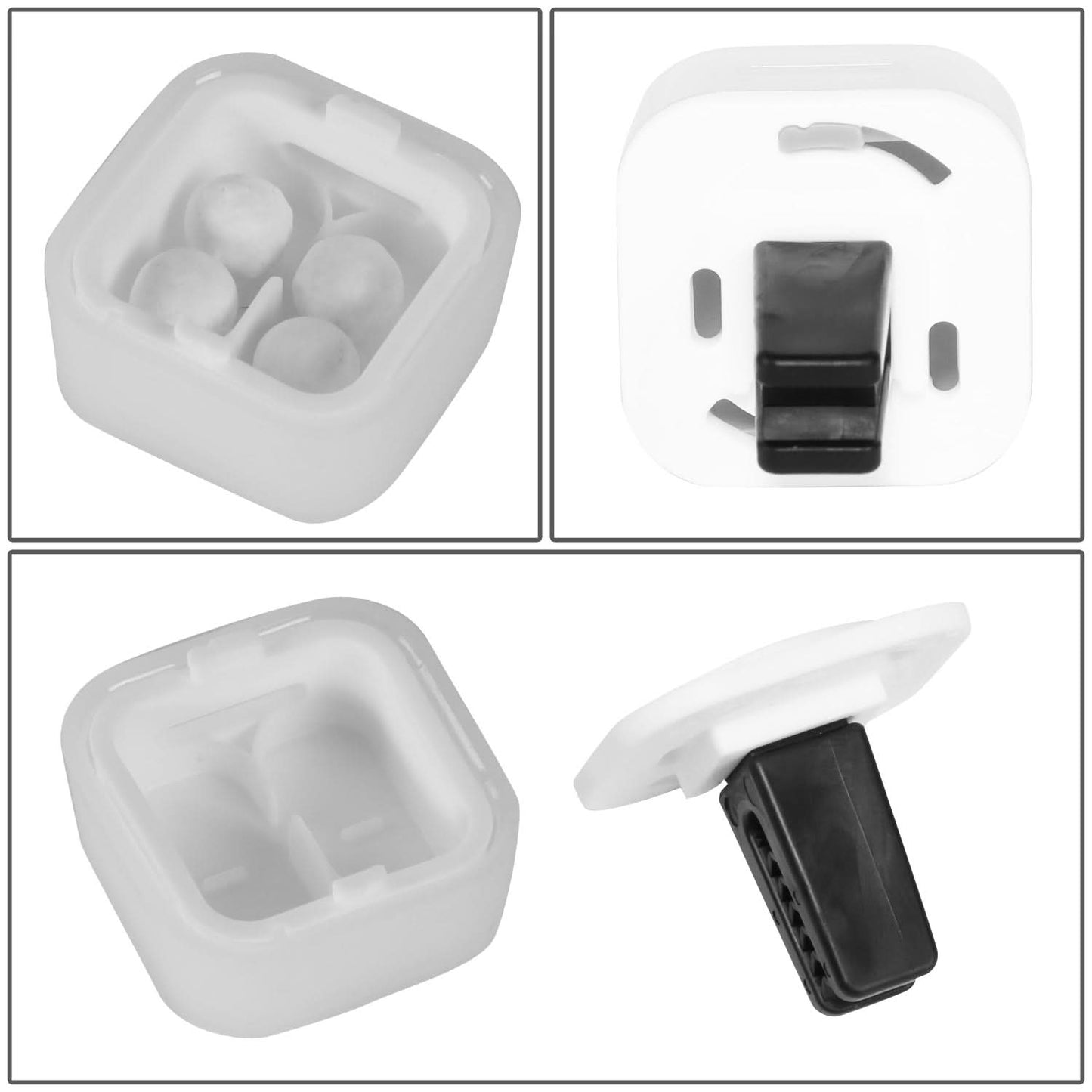 DIAX Poppy Fragrance Ball A/C Vent Clip Air Freshener - White Musk