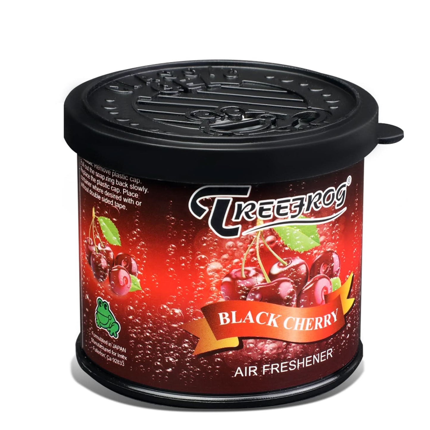 TreeFrog Black Cherry Scent Round Gel Air Freshener 80g Can