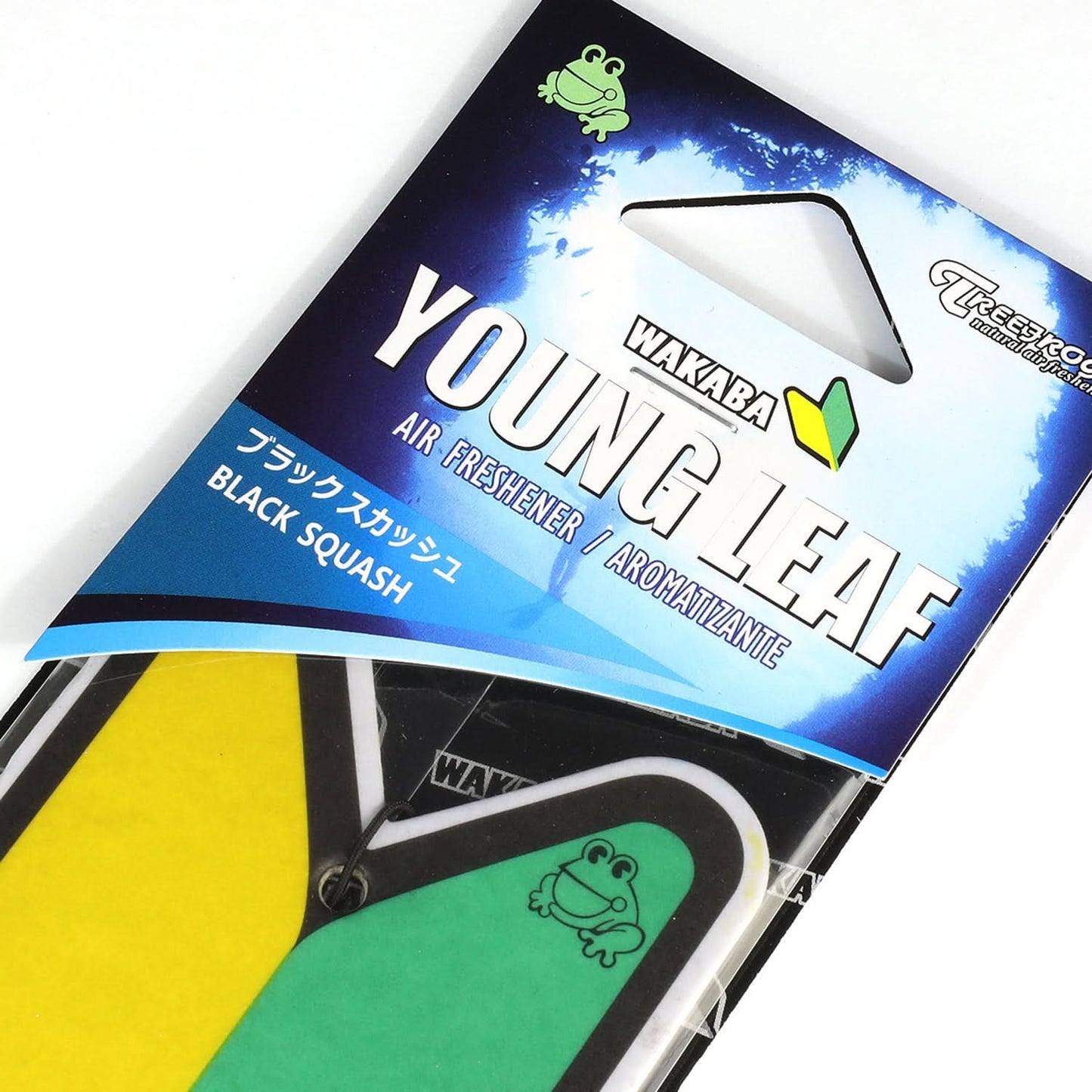 Young Leaf Black Squash Paper Hanging Air Freshener