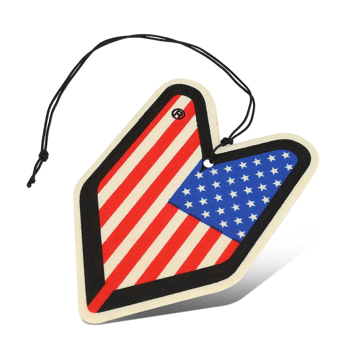 Young Leaf USA Flag Cherry Squash Paper Hanging Air Freshener