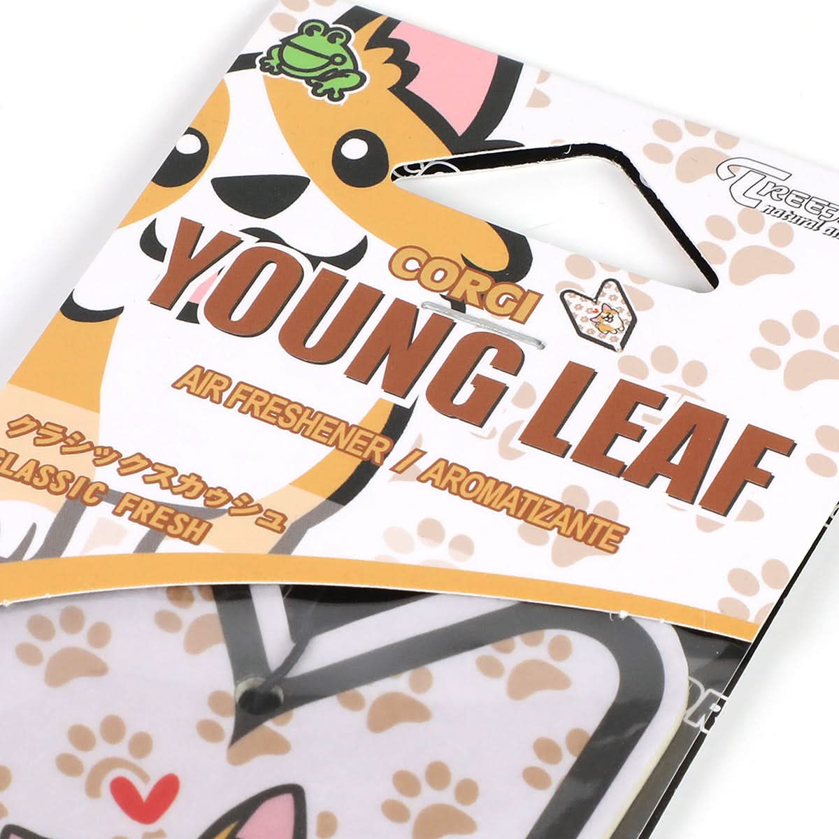 Corgi Classic Fresh Young Leaf Paper Hanging Air Freshener