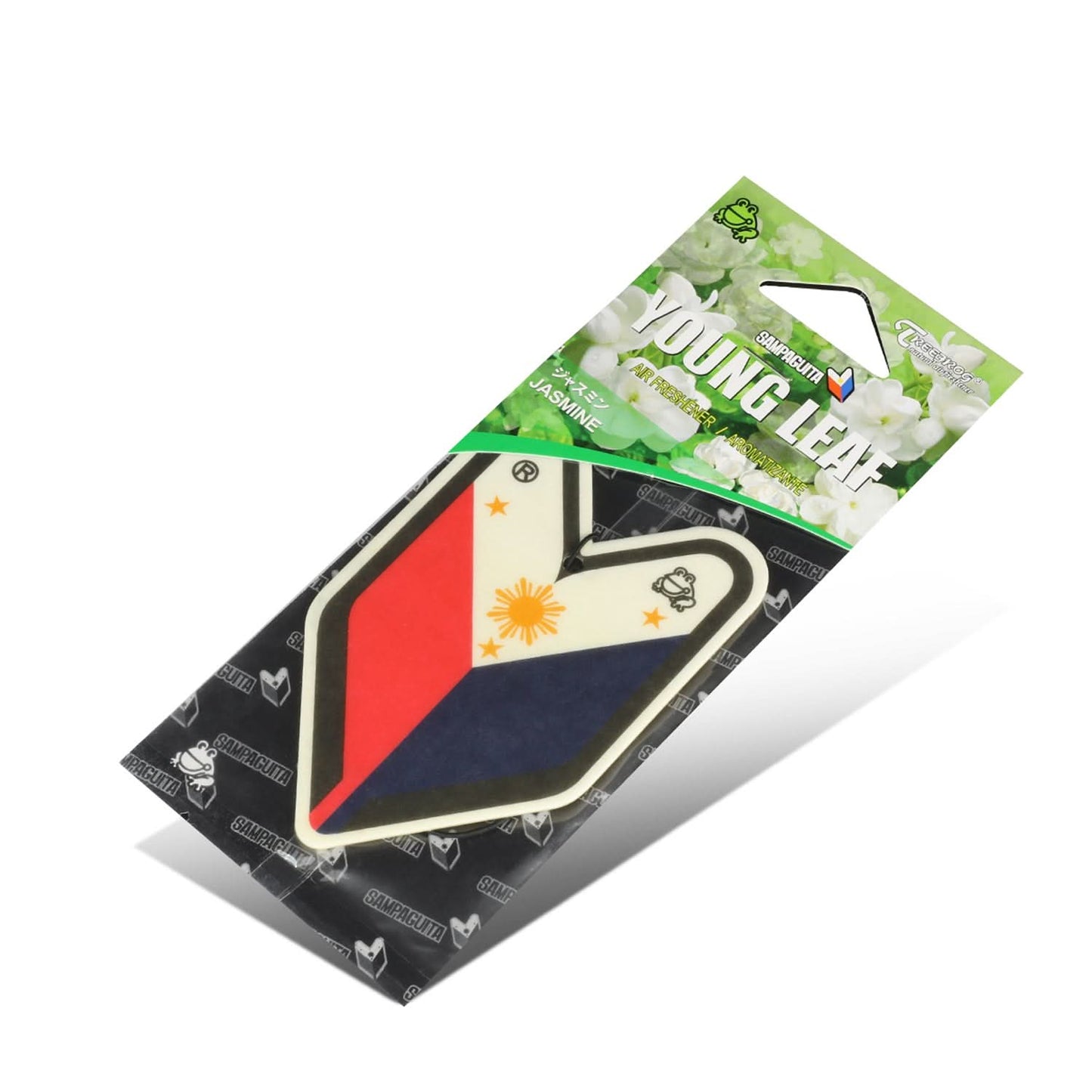 Filipino Flag Sampaguita Jasmine Paper Hanging Air Freshener