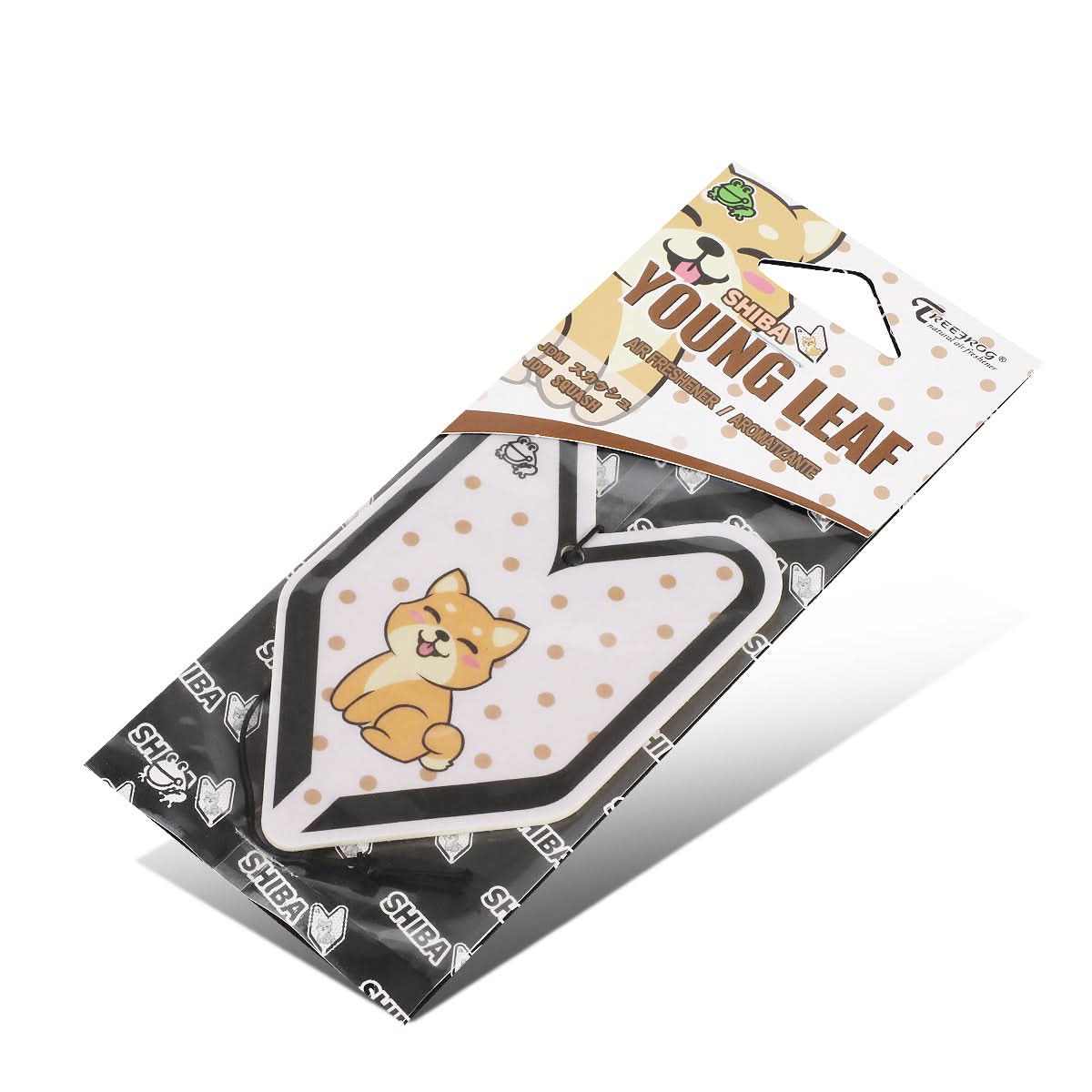 Young Leaf Shiba JDM Squash Paper Hanging Air Freshener