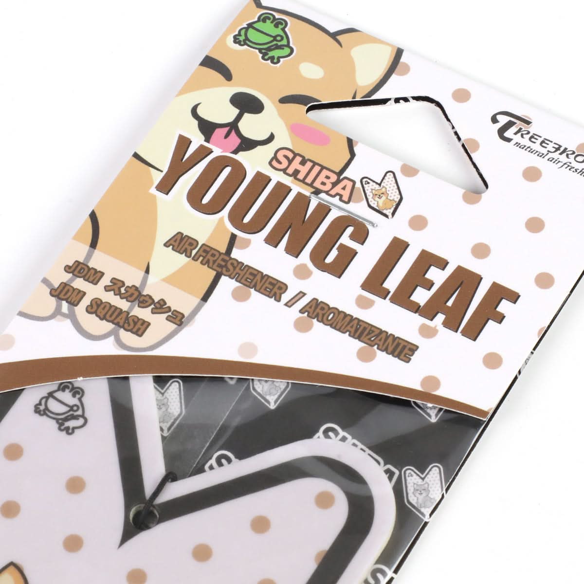 Young Leaf Shiba JDM Squash Paper Hanging Air Freshener