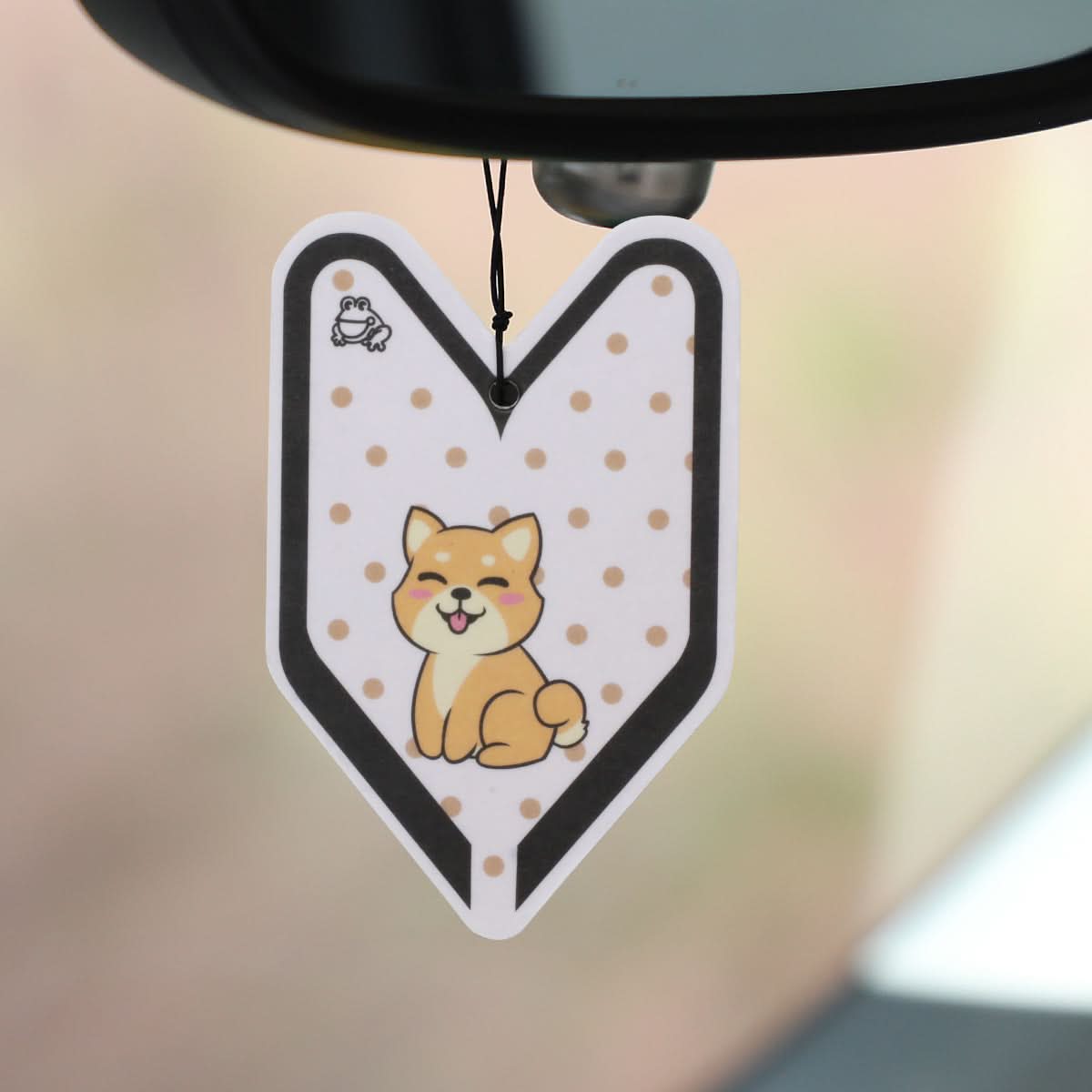 Young Leaf Shiba JDM Squash Paper Hanging Air Freshener