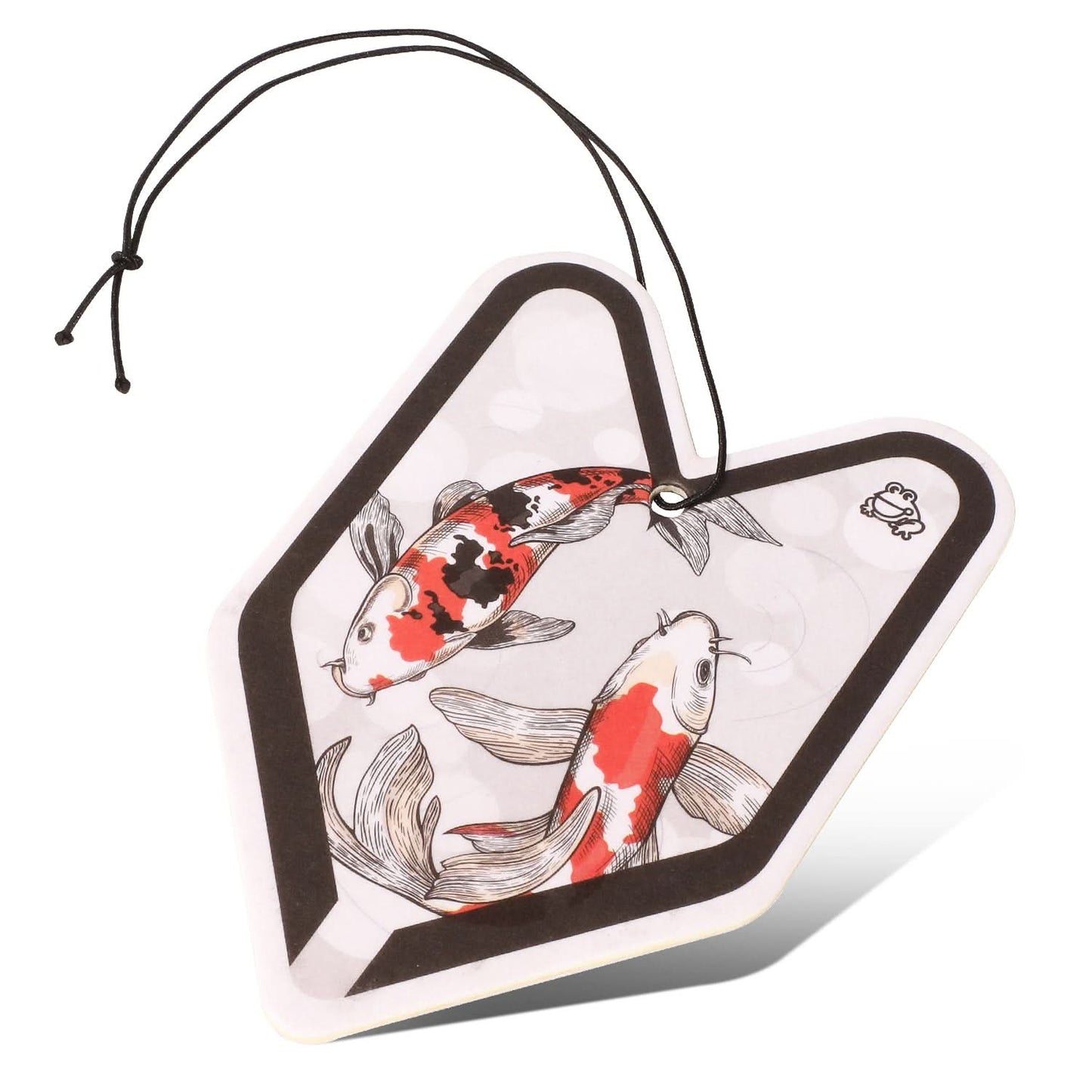 Young Leaf Lucky Koi Lychee Squash Paper Hanging Air Freshener