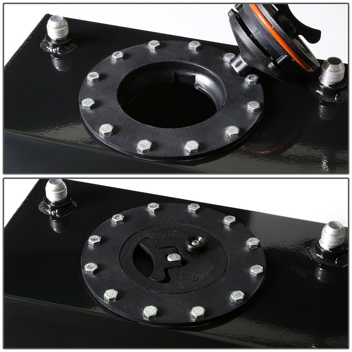 4 Gallon Bottom-Feed Fuel Cell Gas Tank - Aluminum