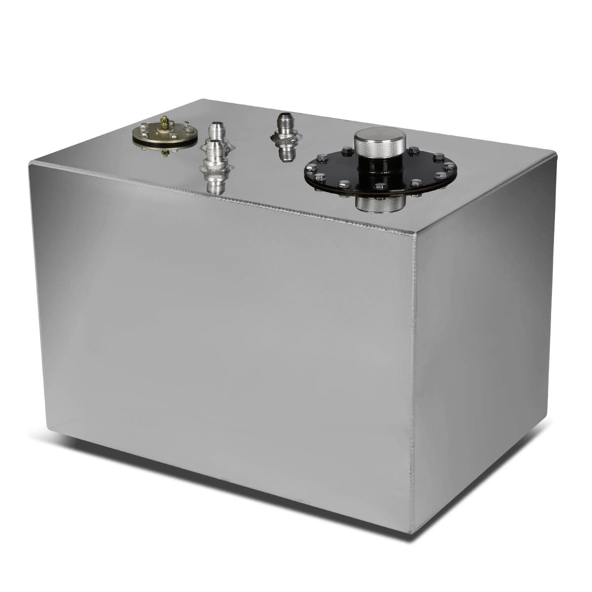 12 Gallon Polished Aluminum Fuel Cell Gas Tank with Level Sender