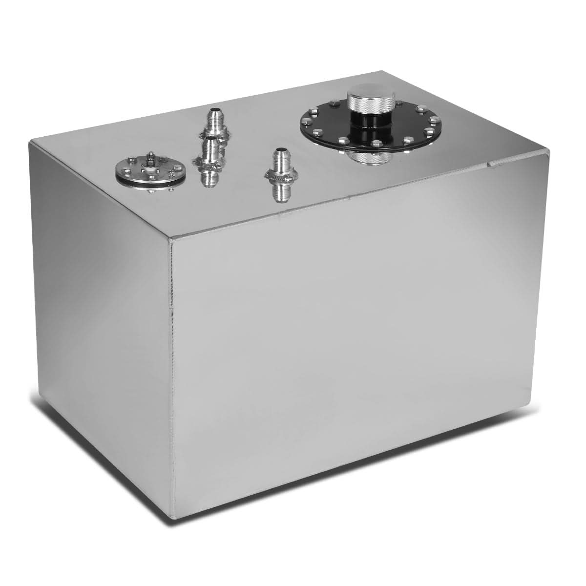12 Gallon Polished Aluminum Fuel Cell Gas Tank with Level Sender