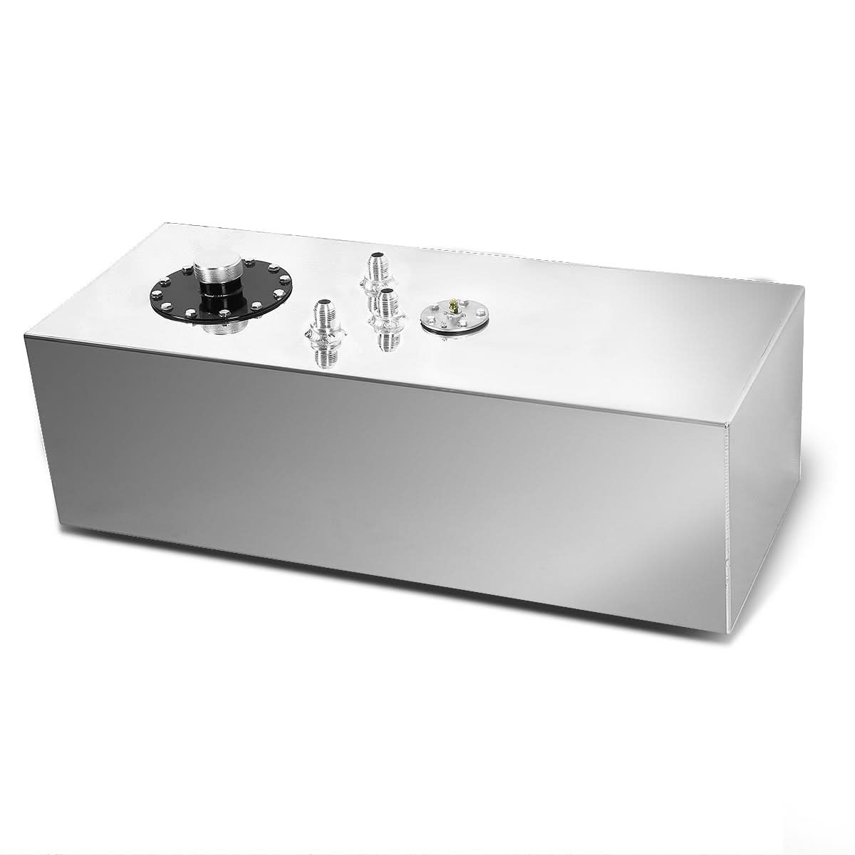 15 Gallon Aluminum Fuel Cell Gas Tank with Level Sender - Polished
