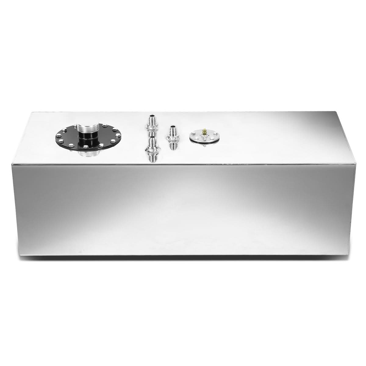 15 Gallon Aluminum Fuel Cell Gas Tank with Level Sender - Polished