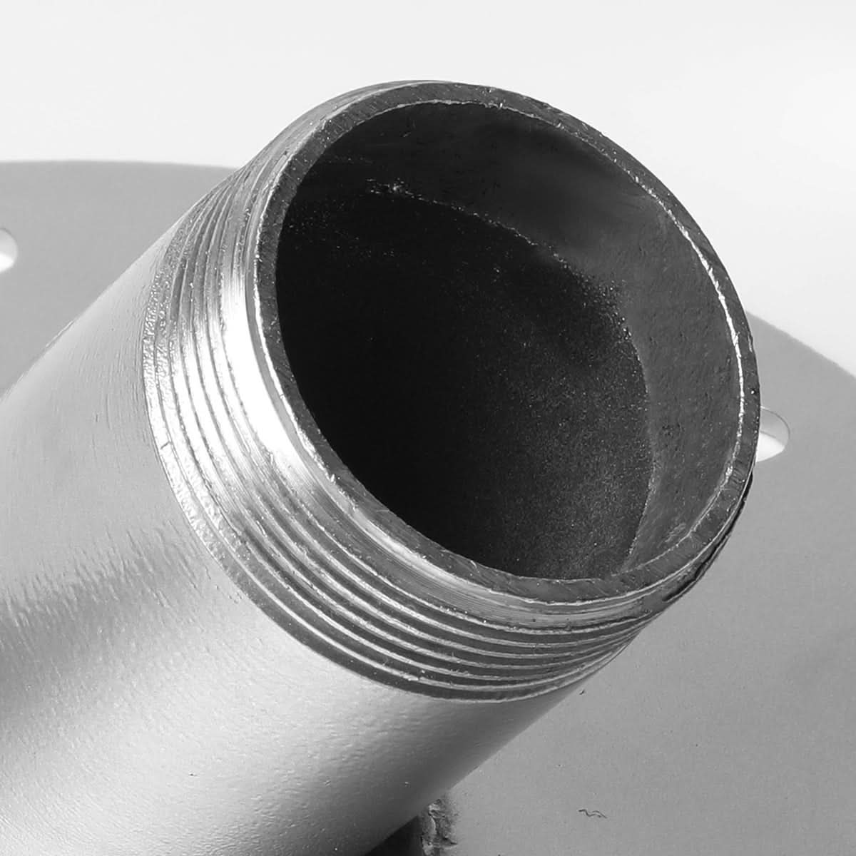 Fuel Cell Filler Neck Steel with Aluminum Cap 45 Degree Silver