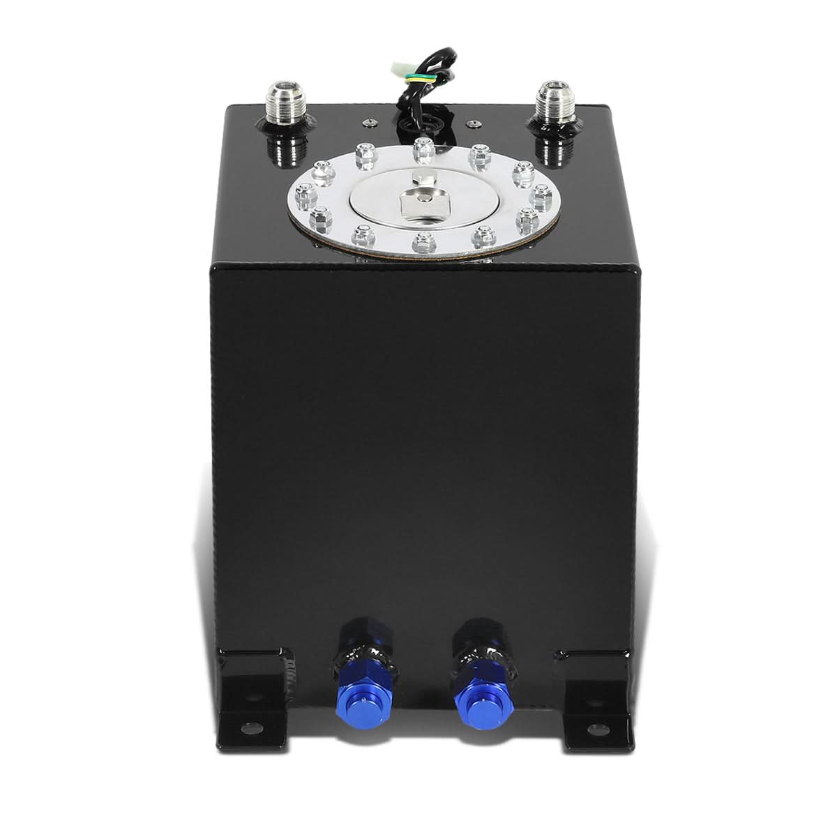 2.5 Gallon Aluminum Fuel Cell Gas Tank with Level Sender - Polished