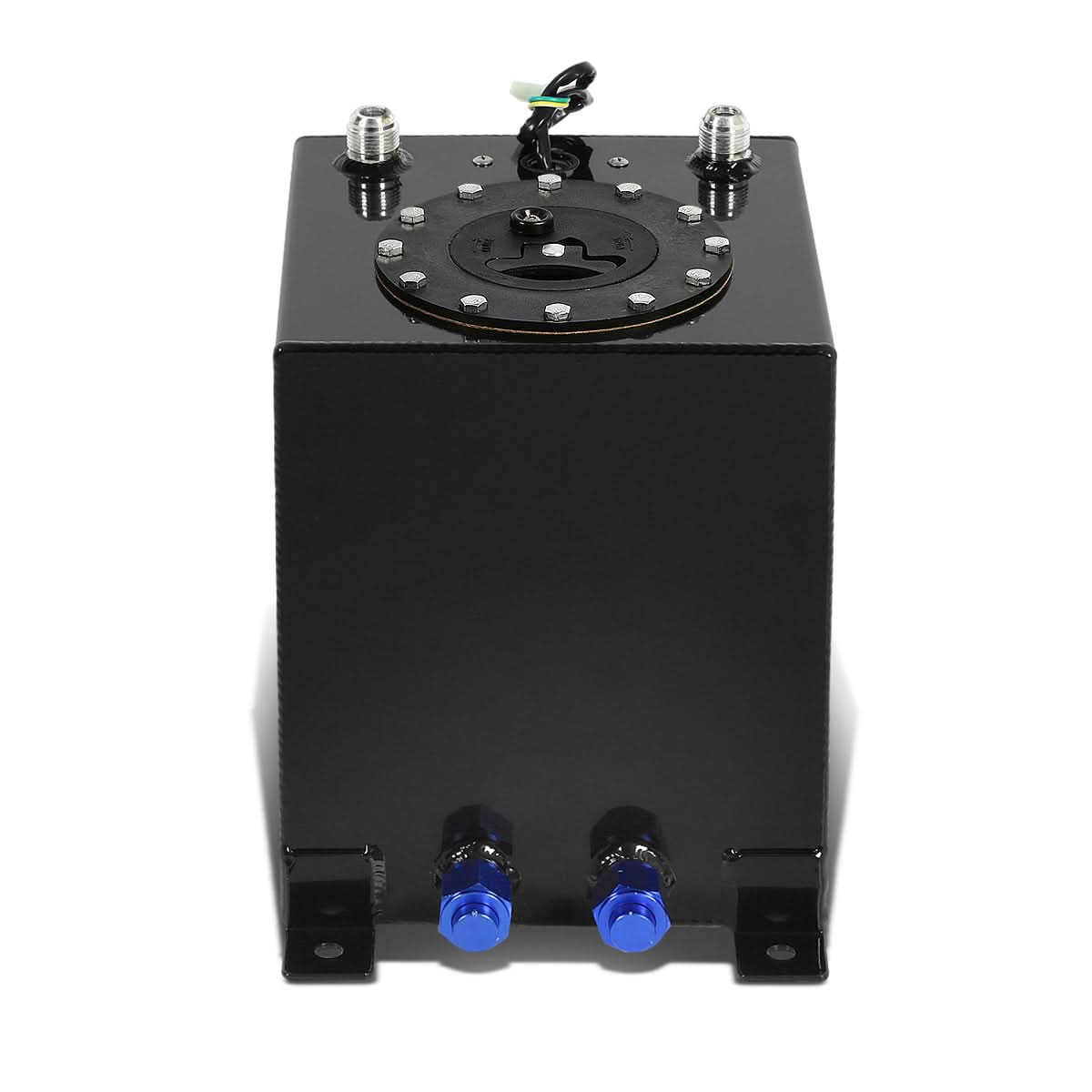 2.5 Gallon Aluminum Fuel Cell Gas Tank with Level Sender - Black