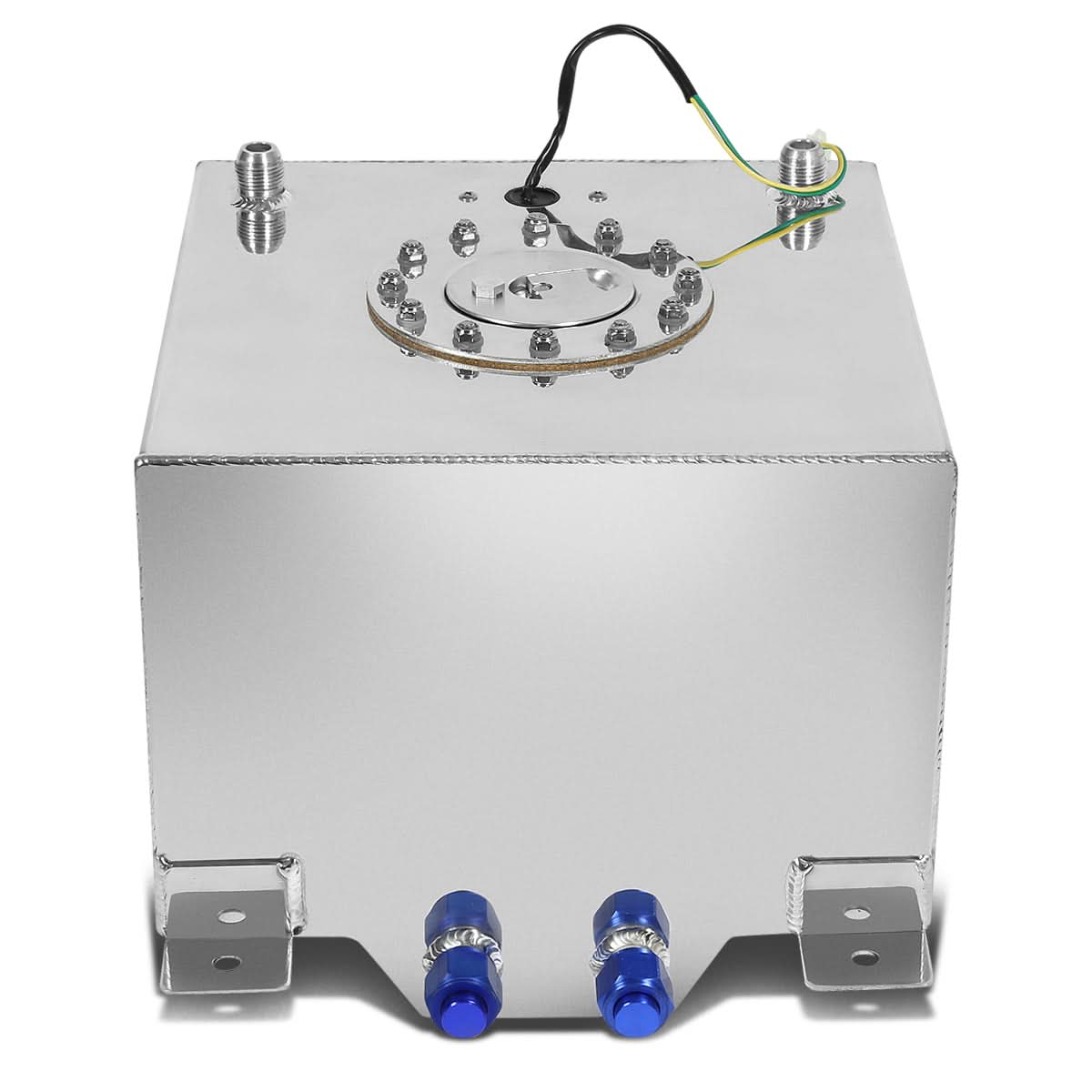 5 Gallon Aluminum Fuel Cell Gas Tank with Level Sender - Polished
