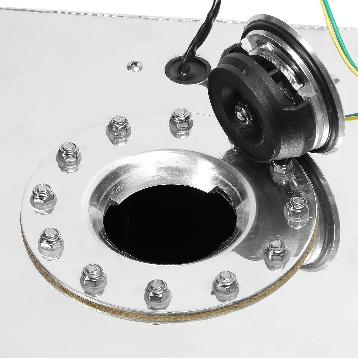 5 Gallon Aluminum Fuel Cell Gas Tank with Level Sender - Polished