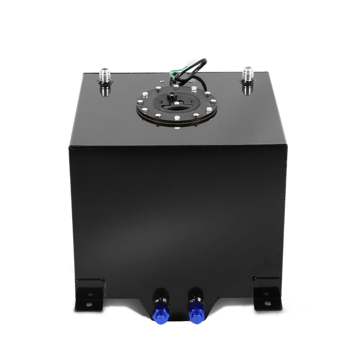 5 Gallon Aluminum Fuel Cell Gas Tank with Level Sender - Black
