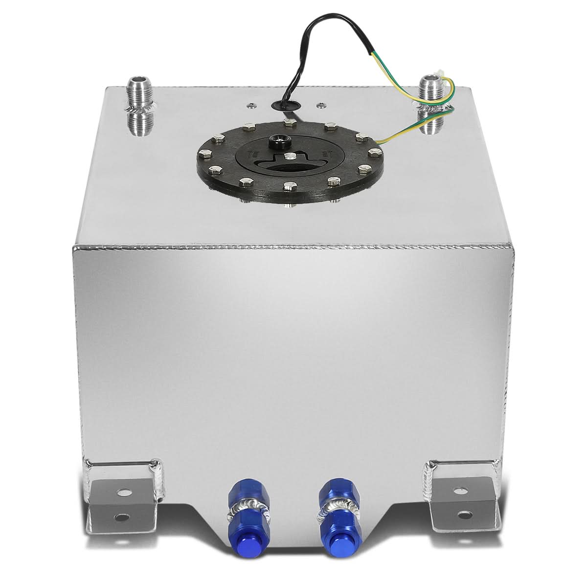 8 Gallon Aluminum Fuel Cell Gas Tank with Level Sender - Black Cap