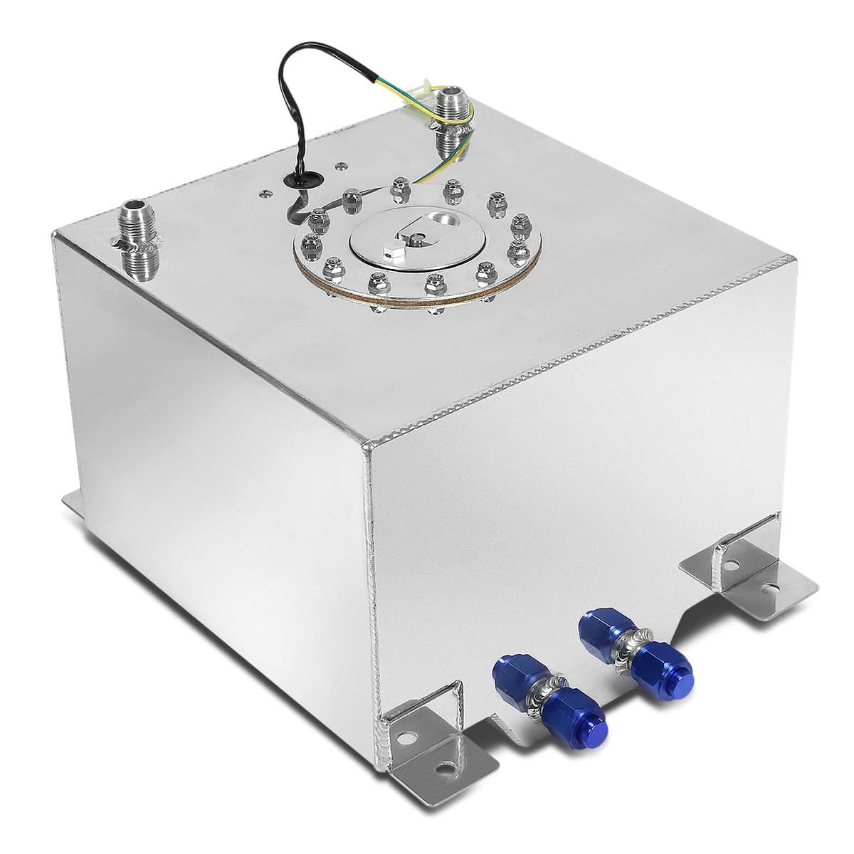 8 Gallon Aluminum Fuel Cell Gas Tank with Level Sender - Polished