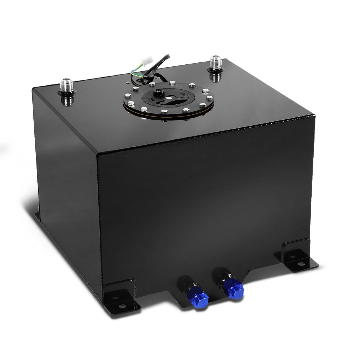 8 Gallon Aluminum Fuel Cell Gas Tank with Level Sender - Black